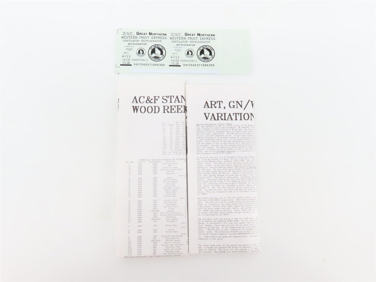 HO Scale Westerfield Golden Age Line Kit 6002 WFEX/GN AC&amp;F 40&#39; Reefer