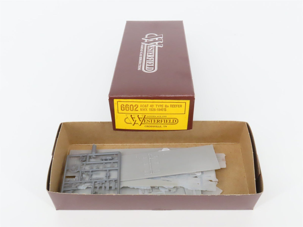 HO Scale Westerfield Golden Age Line Kit 6602 NWX North Western AC&amp;F 40&#39; Reefer