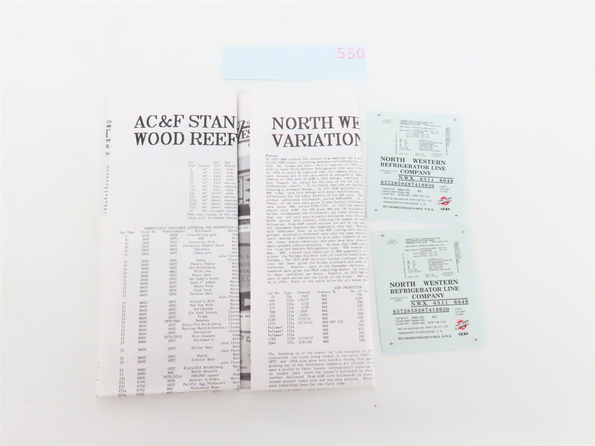 HO Scale Westerfield Golden Age Line Kit 6602 NWX North Western AC&amp;F 40&#39; Reefer