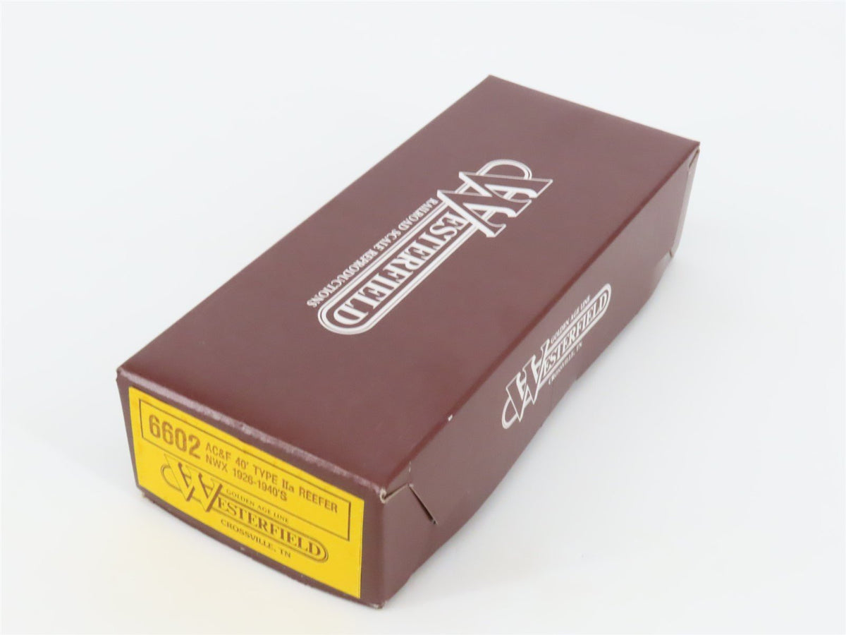 HO Scale Westerfield Golden Age Line Kit 6602 NWX North Western AC&amp;F 40&#39; Reefer