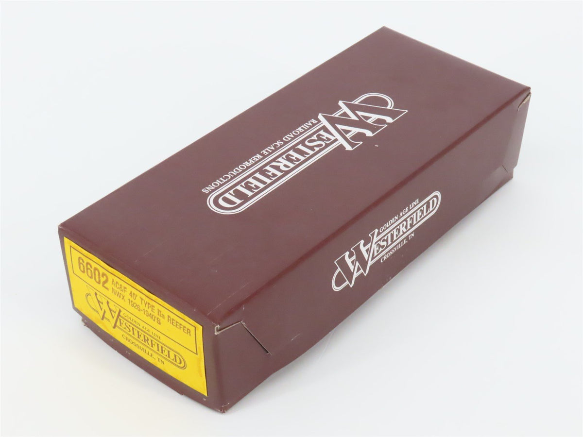 HO Scale Westerfield Golden Age Line Kit 6602 NWX North Western AC&amp;F 40&#39; Reefer