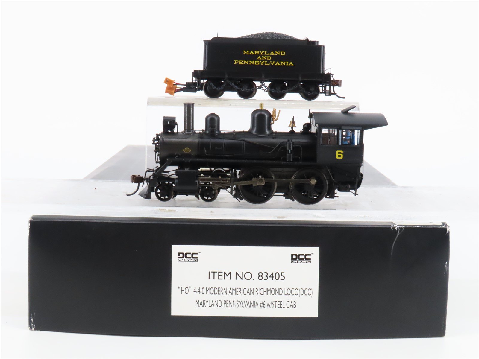HO Bachmann Spectrum 83405 MPA "Ma & Pa" 4-4-0 Modern Richmond Steam #6 w/ DCC