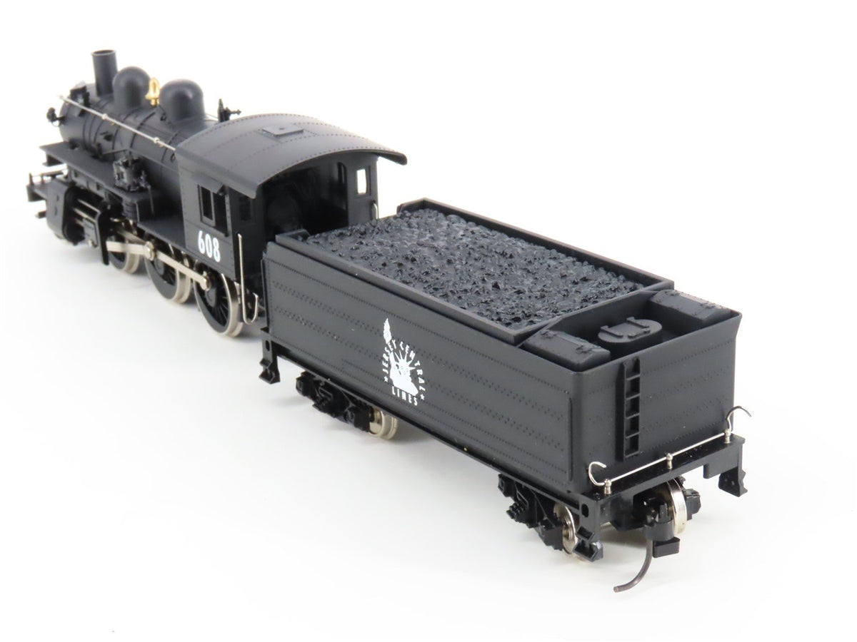 HO Scale IHC/MEHANO Premier M552 CNJ Jersey Central 2-6-0 Mogul Steam #608