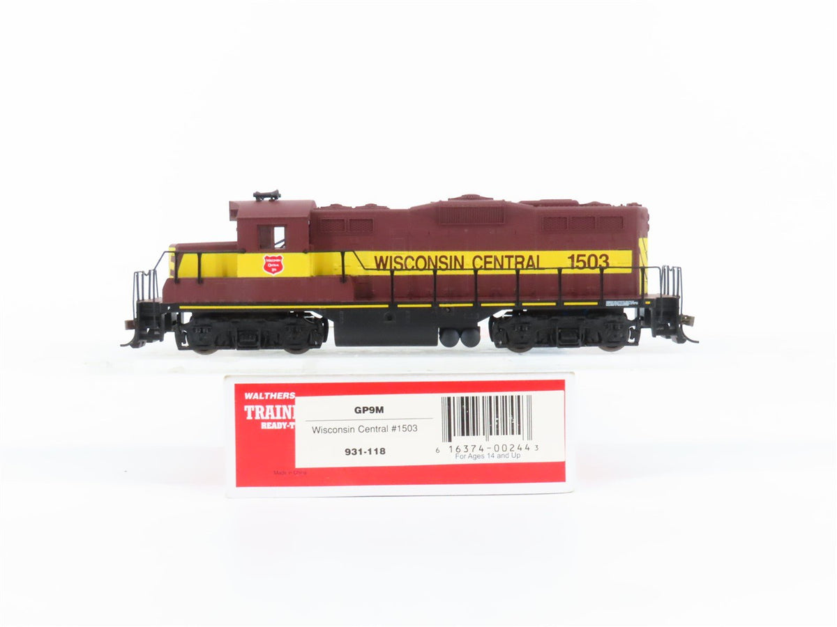 HO Scale Walthers Trainline 931-118 WC Wisconsin Central EMD GP9M Diesel #1503