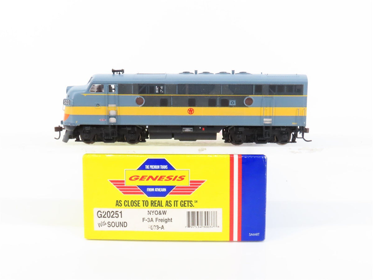 HO Scale Athearn Genesis G20251 NYO&amp;W EMD F3A Diesel #503 w/ DCC &amp; Sound
