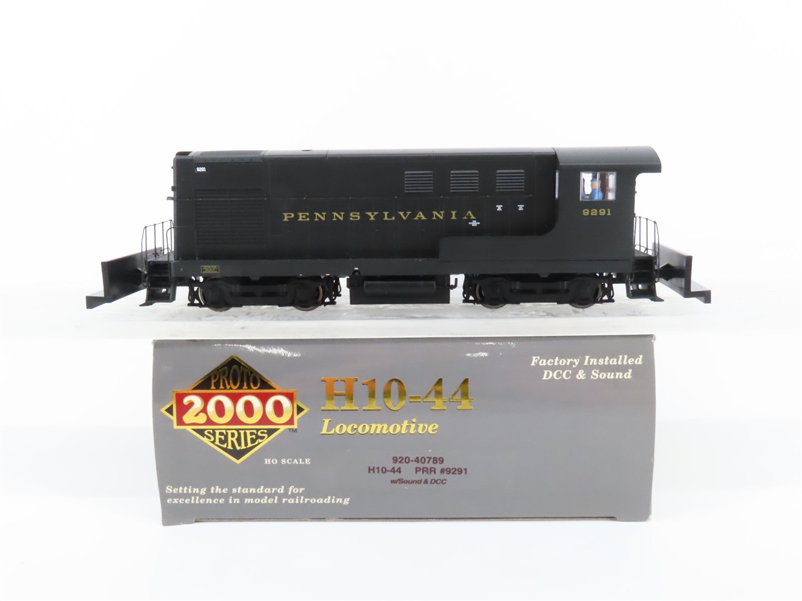 HO Proto 2000 920-40789 PRR Pennsylvania FM H10-44 Diesel #9291 w/ DCC & Sound