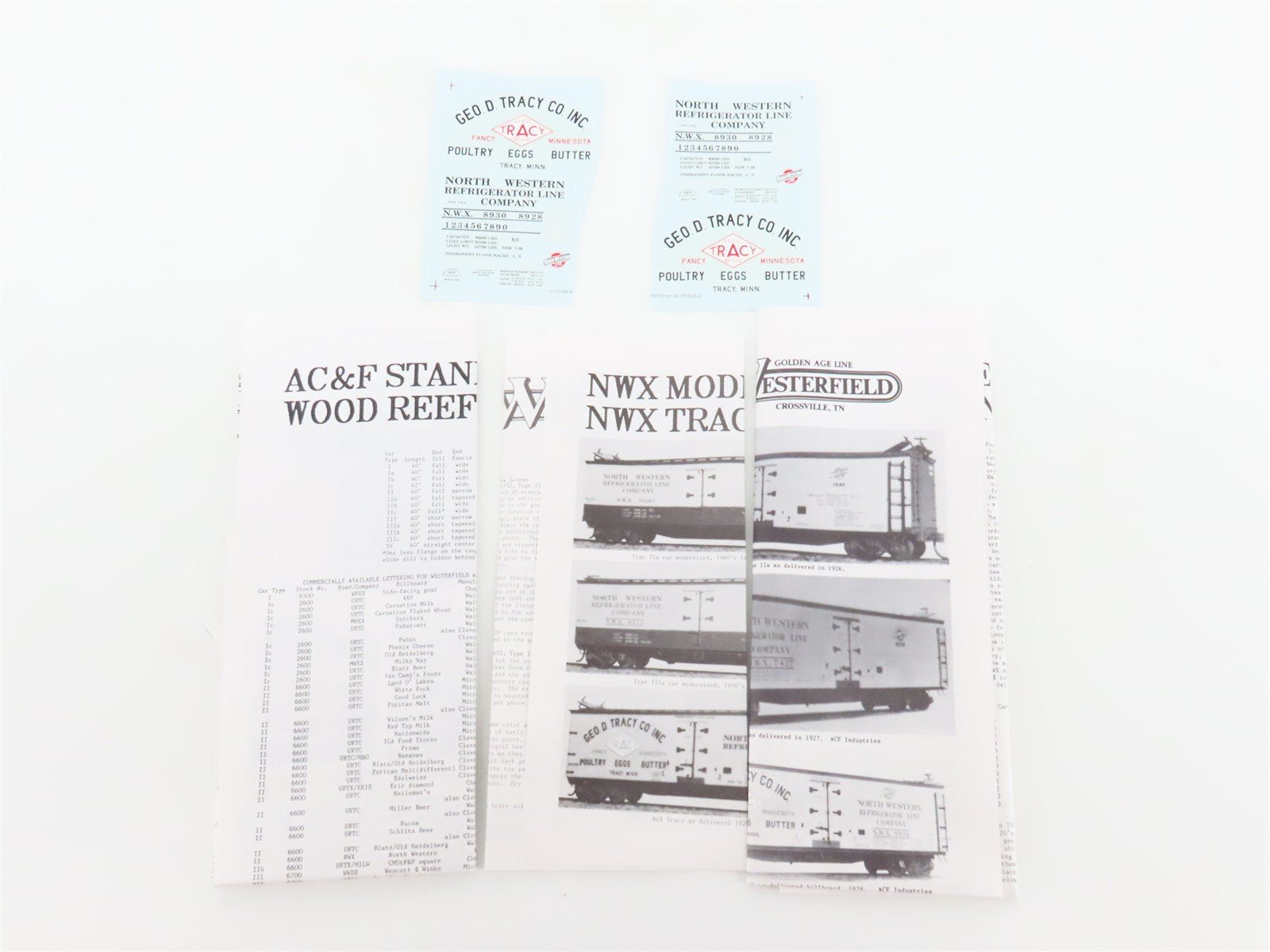 HO Scale Westerfield Golden Age Line Kit 6703 NWX/Geo. D. Tracy Co. Reefer