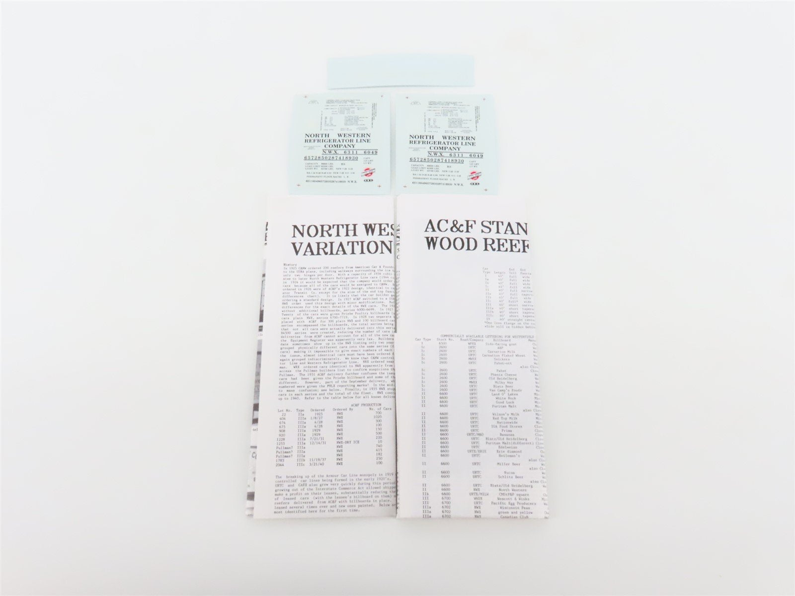 HO Scale Westerfield Golden Age Line Kit 6702 NWX North Western Reefer