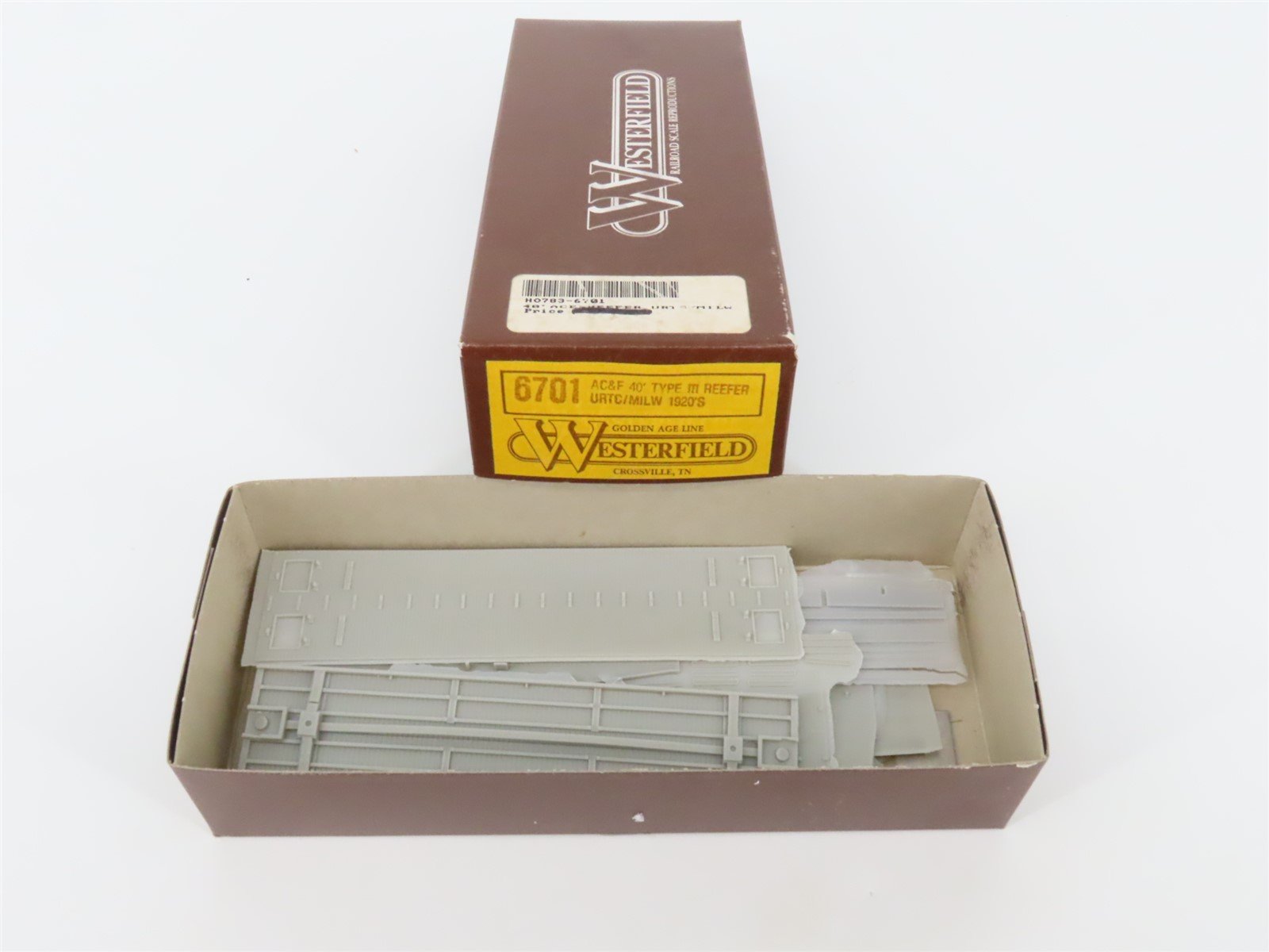 HO Scale Westerfield Golden Age Line Kit 6701 URTC/ CM&StP MILW Reefer