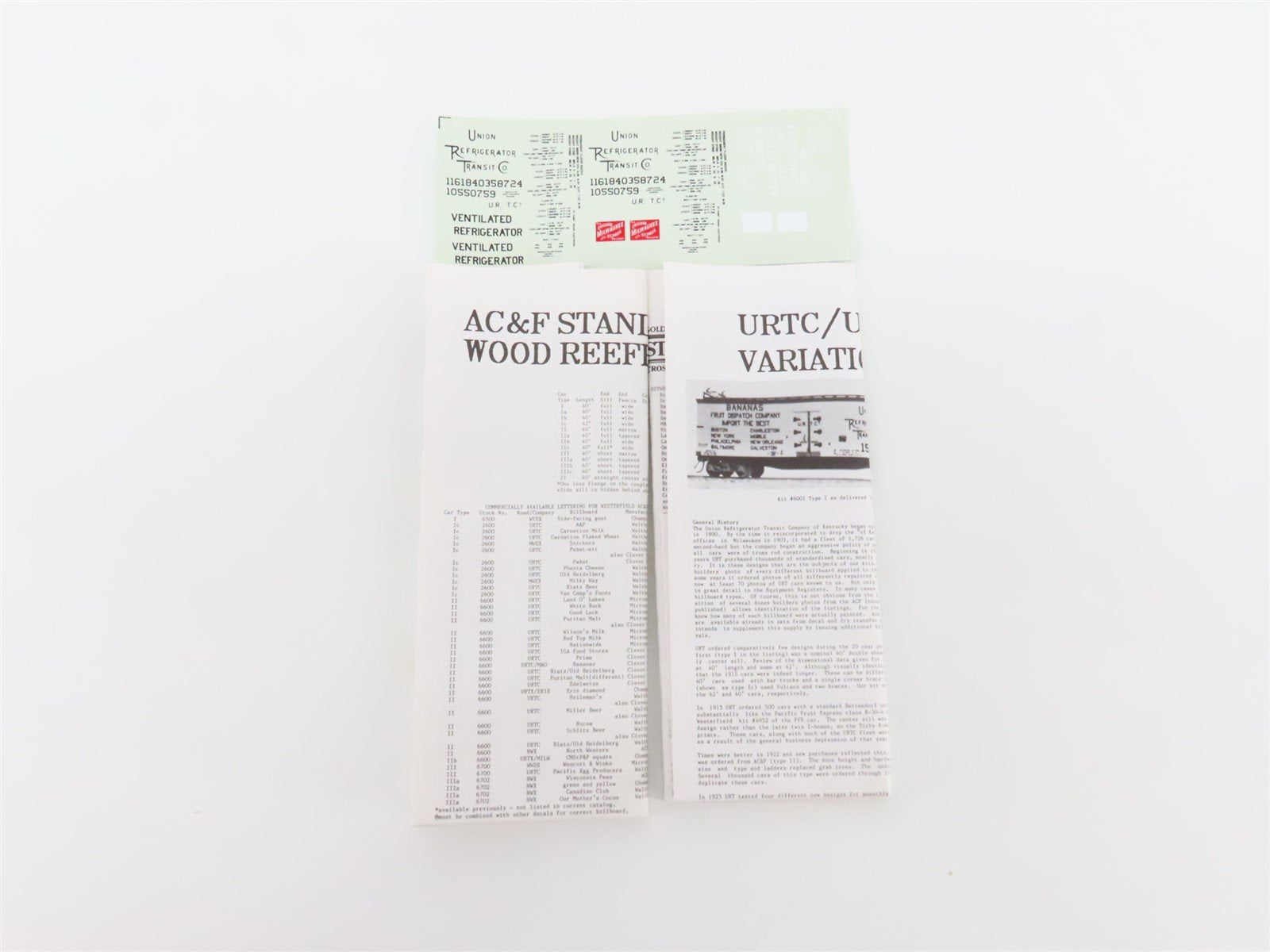 HO Scale Westerfield Golden Age Line Kit 6701 URTC/ CM&StP MILW Reefer