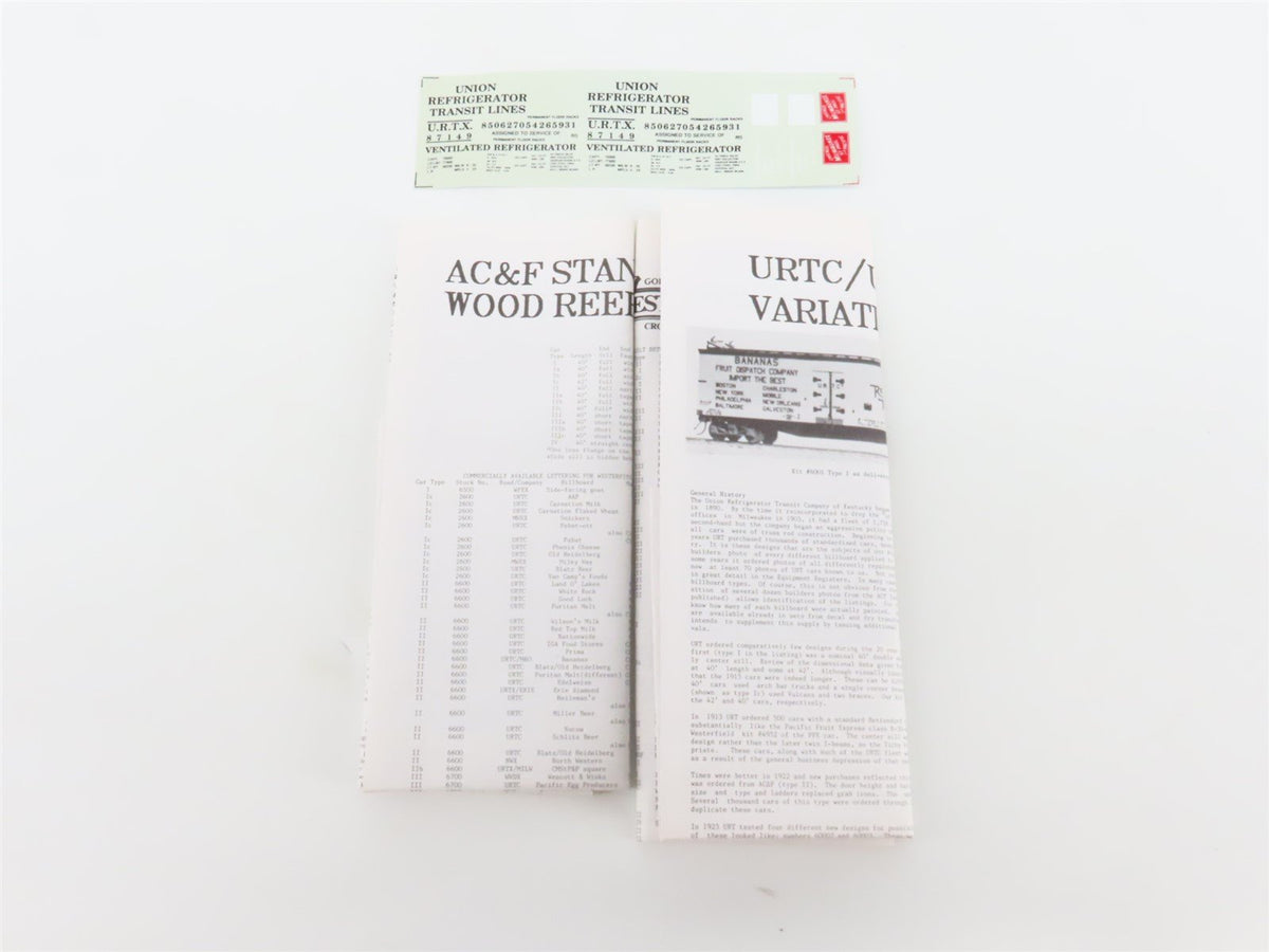 HO Scale Westerfield Golden Age Line Kit 6604 URTX CMStP&amp;P MILW Reefer