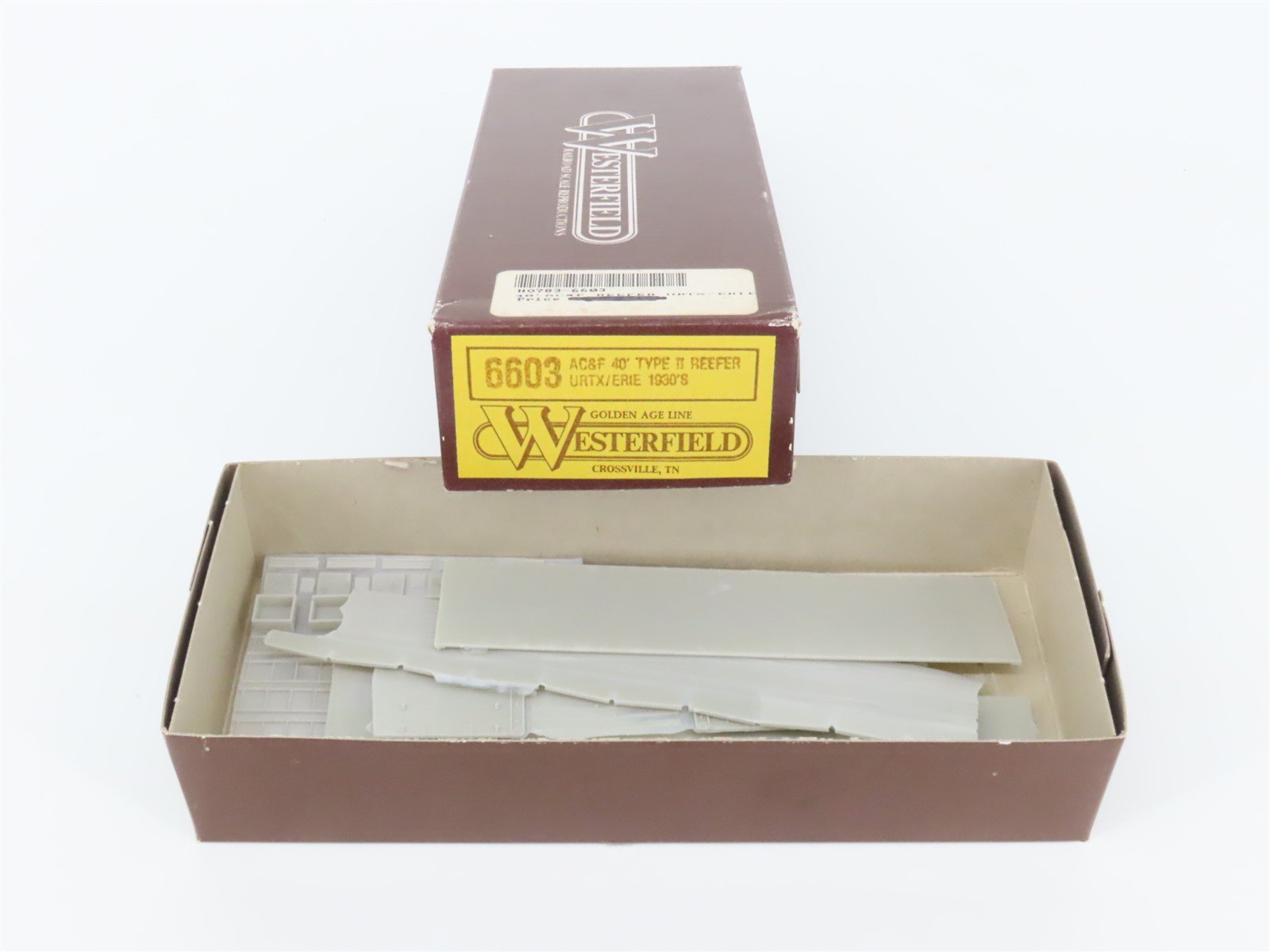 HO Scale Westerfield Golden Age Line Kit 6603 URTX Erie 40' AC&F Reefer