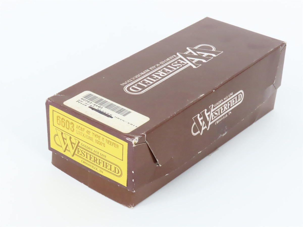 HO Scale Westerfield Golden Age Line Kit 6603 URTX Erie 40&#39; AC&amp;F Reefer