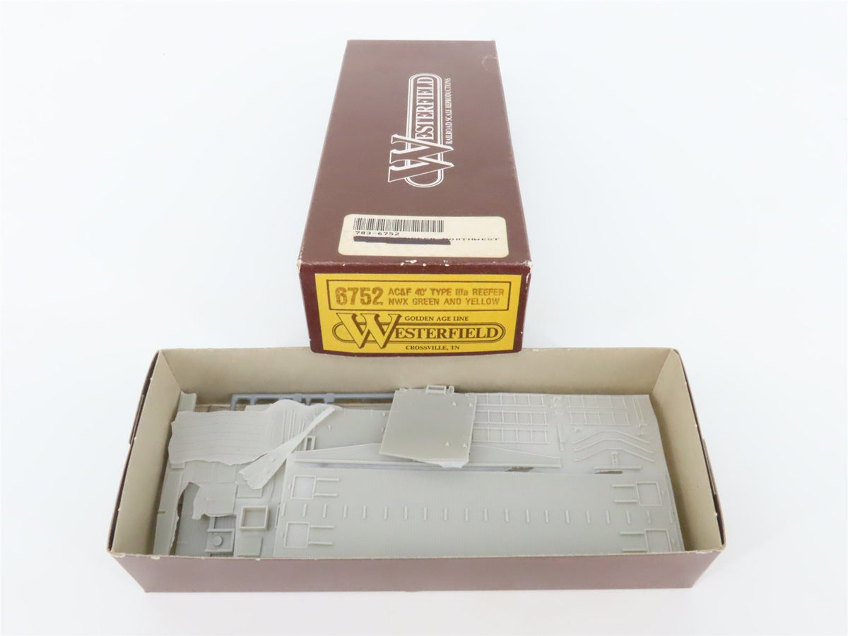 HO Scale Westerfield Golden Age Line Kit 6752 NWX North Western 40&#39; Reefer