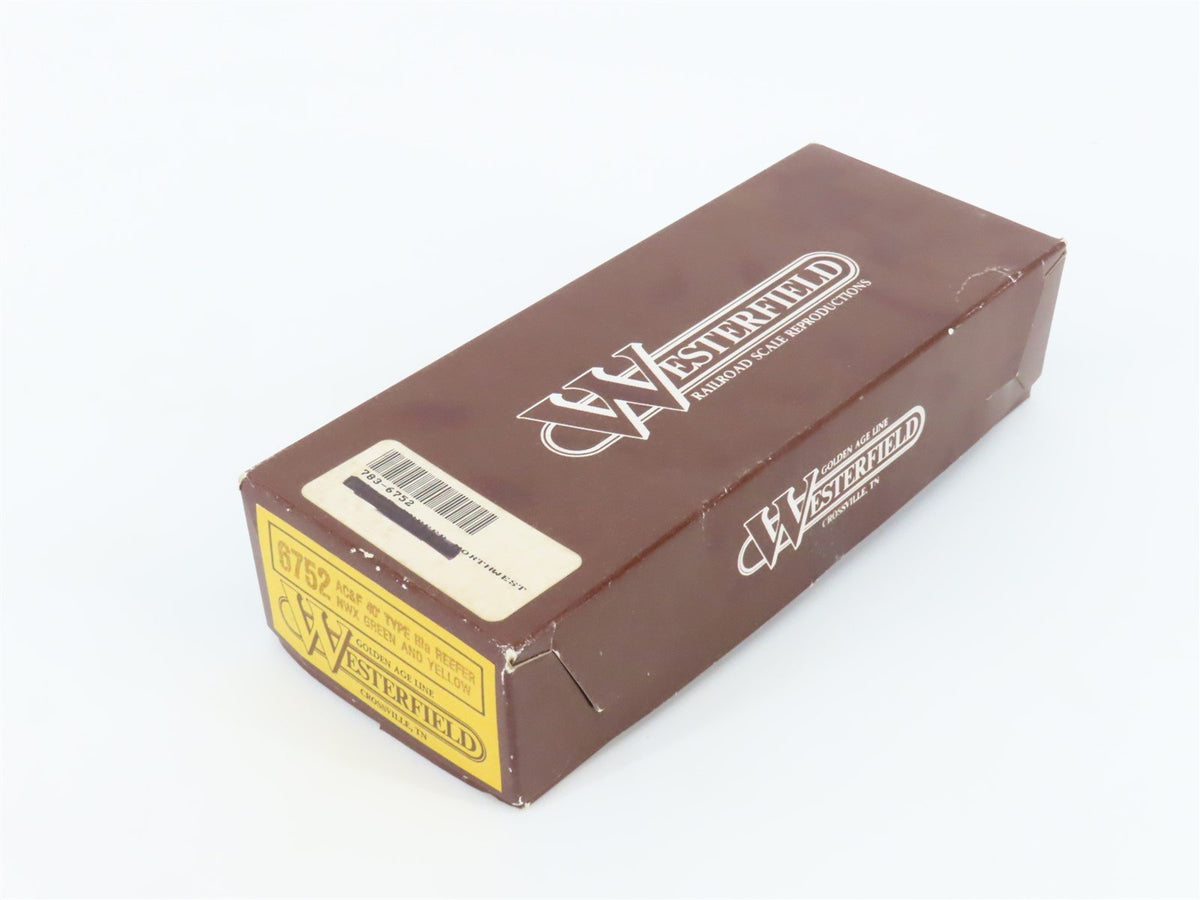 HO Scale Westerfield Golden Age Line Kit 6752 NWX North Western 40&#39; Reefer