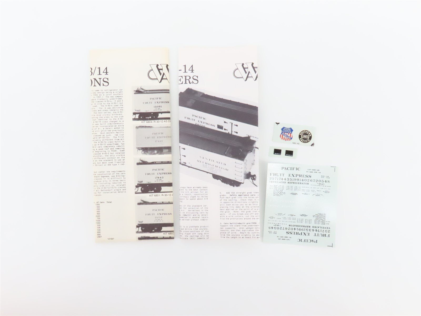 HO Scale Westerfield Golden Age Line Kit 6902 PFE UP SP R-30-13 Reefer