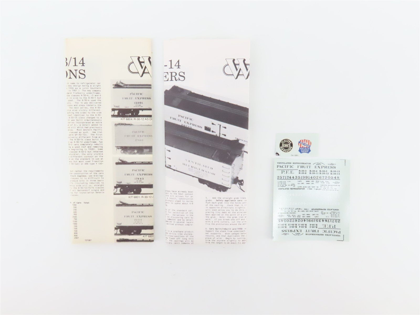 HO Scale Westerfield Golden Age Line Kit 6903 PFE UP SP R-30-13 Reefer