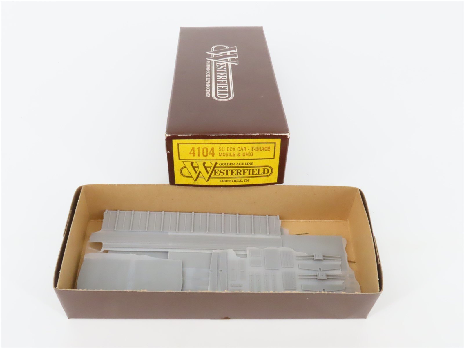 HO Scale Westerfield Golden Age Line Kit 4104 M&O Mobile & Ohio Box Car