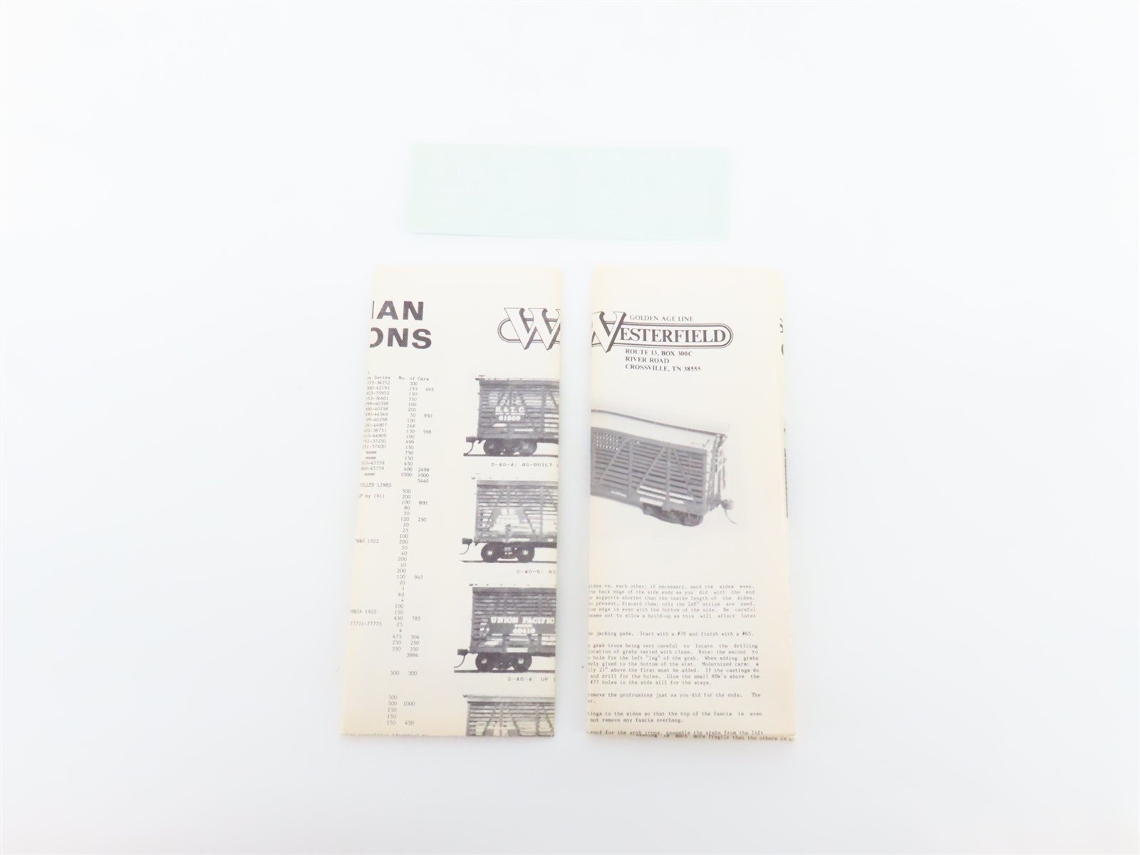 HO Scale Westerfield Golden Age Line Kit 5201 SP & Subsidiaries S-40-4 Stock Car