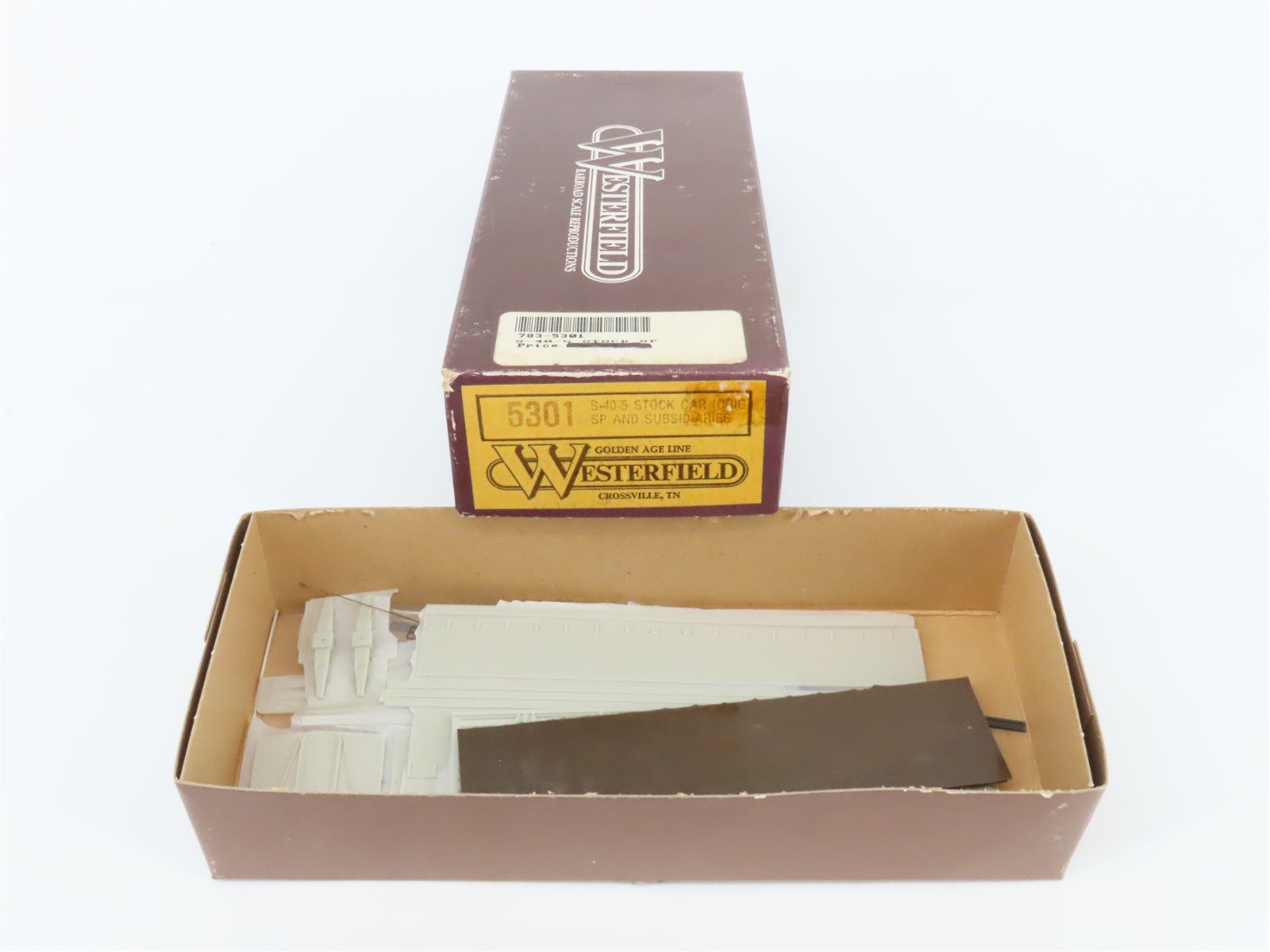 HO Scale Westerfield Golden Age Line Kit 5301 SP & Subsidiaries S-40-5 Stock Car