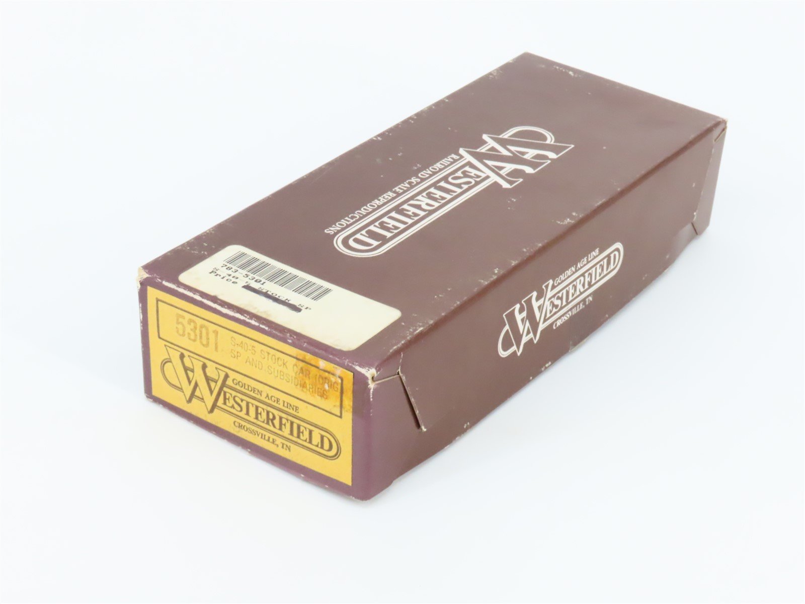 HO Scale Westerfield Golden Age Line Kit 5301 SP & Subsidiaries S-40-5 Stock Car