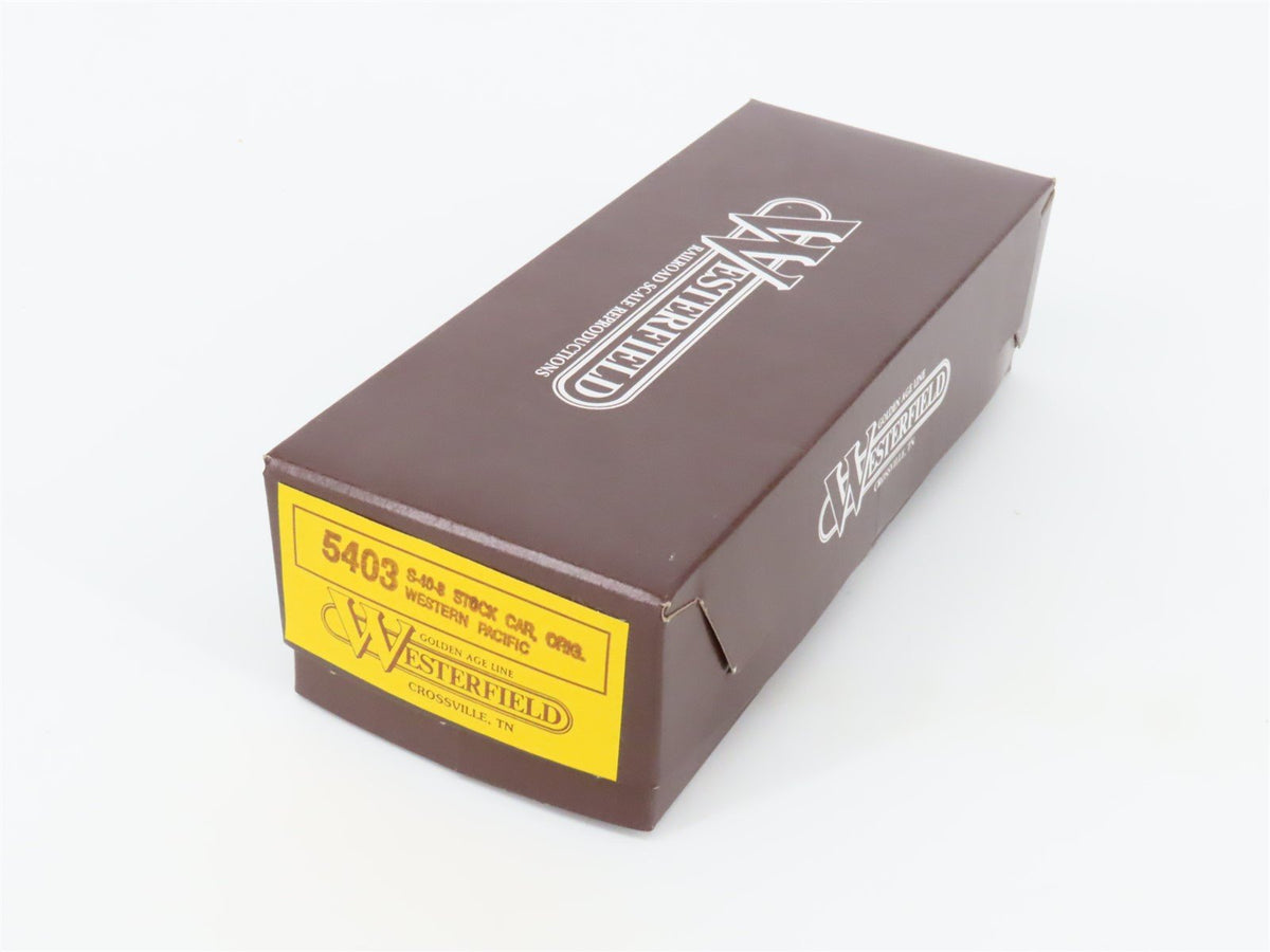 HO Westerfield Golden Age Line Kit 5403 WP Western Pacific S-40-8 Stock Car