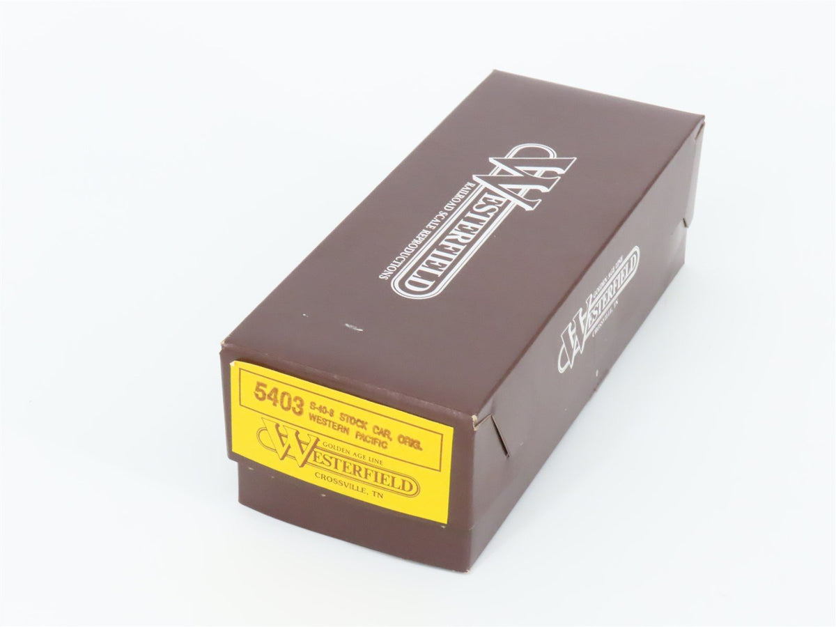 HO Westerfield Golden Age Line Kit 5403 WP Western Pacific S-40-8 Stock Car