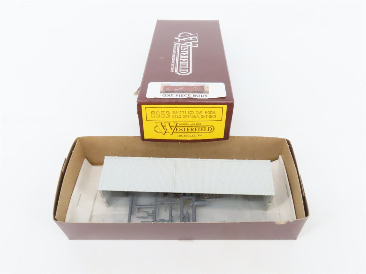 HO Scale Westerfield Golden Age Line Kit 8953 CB&amp;Q Burlington Route Box Car