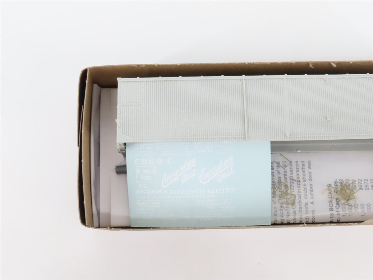 HO Scale Westerfield Golden Age Line Kit 8952 CB&amp;Q Burlington Route Box Car