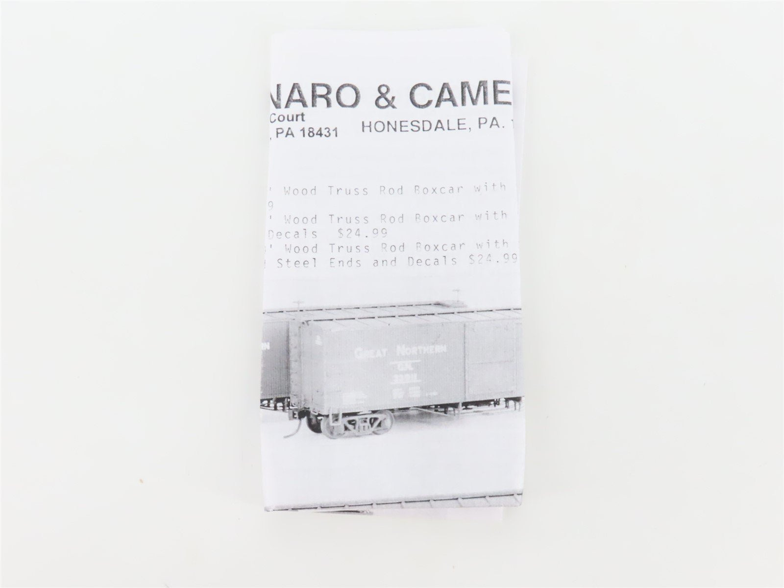 HO Scale Funaro & Camerlengo Kit 3701/3702 GN 40' Box Car w/ Hopper Doors