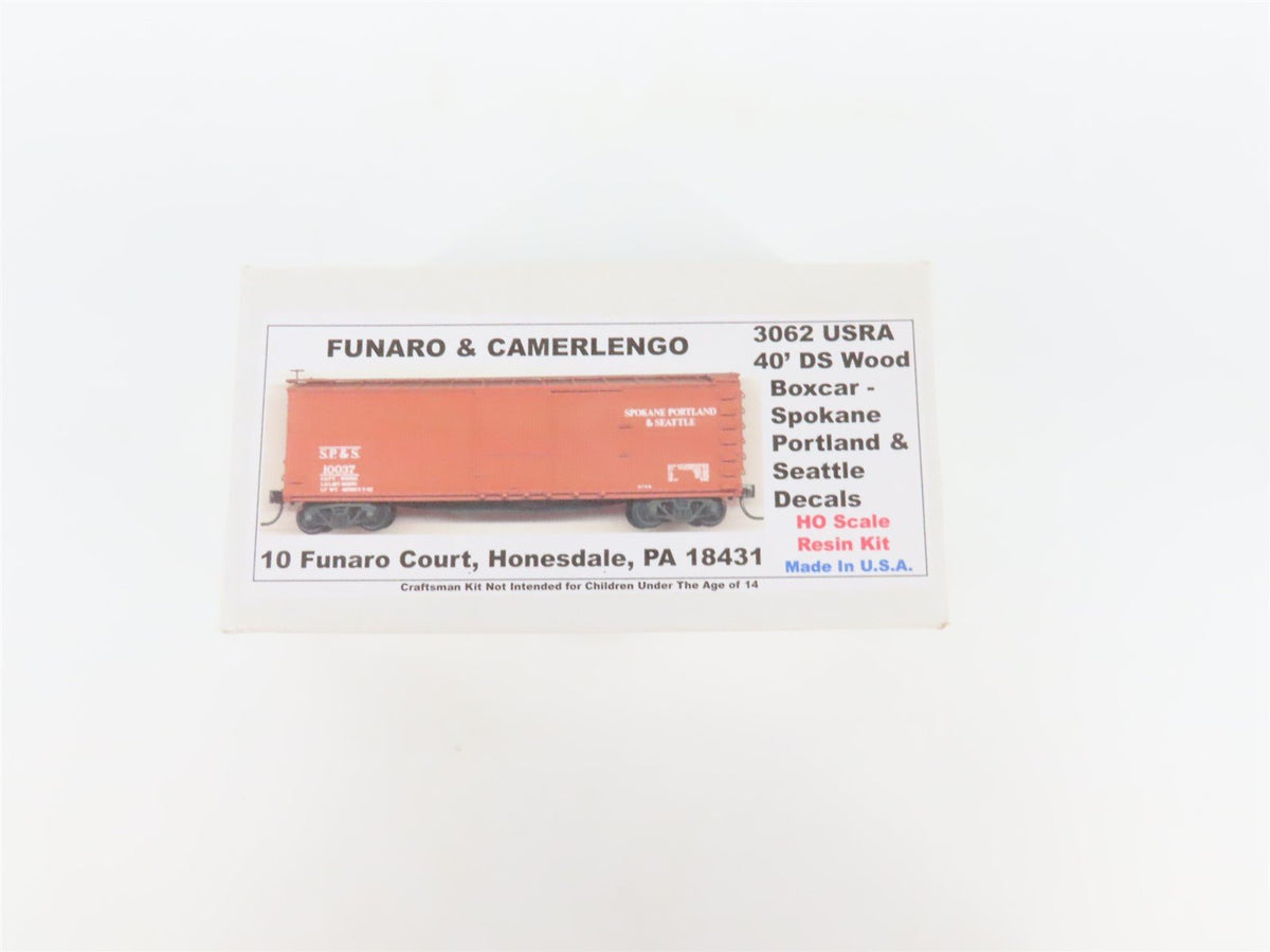HO Funaro &amp; Camerlengo Kit 3062 SP&amp;S Spokane Portland &amp; Seattle 40&#39; Box Car