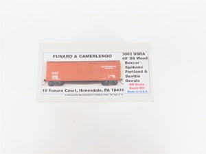 HO Funaro & Camerlengo Kit 3062 SP&S Spokane Portland & Seattle 40' Box Car