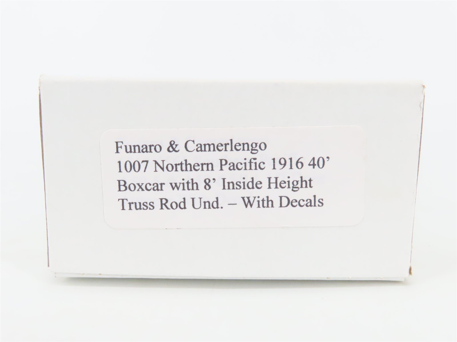HO Scale Funaro & Camerlengo Kit 1007 NP Northern Pacific 1916 40' Box Car