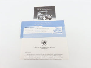 1:24 Scale Franklin Mint Die-Cast 1946 Chevrolet Surburban