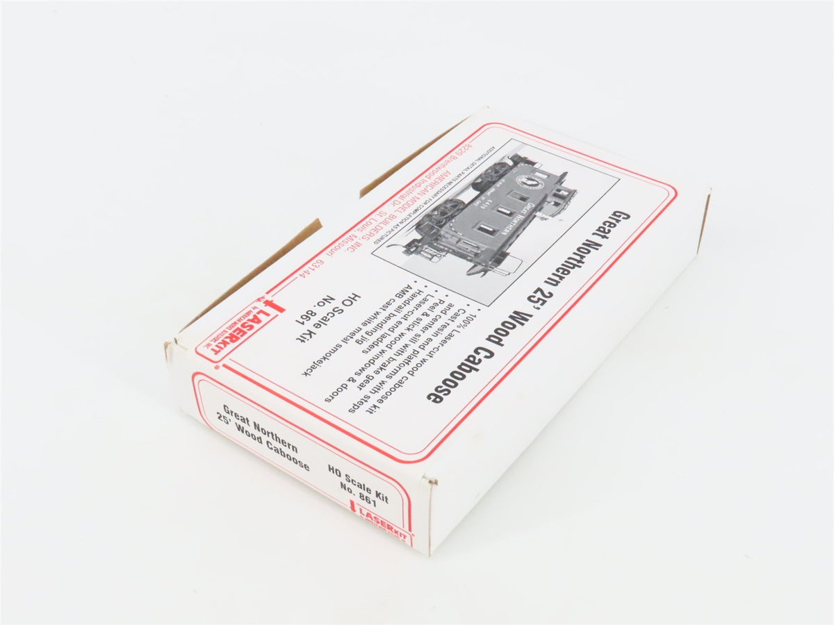 HO American Model Builders Laser Kit 861 GN Great Northern 25&#39; Wood Caboose