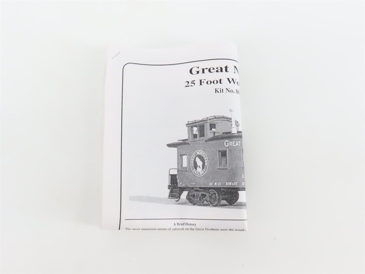 HO American Model Builders Laser Kit 861 GN Great Northern 25&#39; Wood Caboose