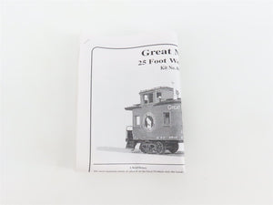 HO American Model Builders Laser Kit 861 GN Great Northern 25' Wood Caboose