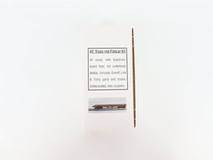 HO Scale JV Models Kit 9205 Undecorated 40' Truss Rod Flat Car