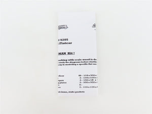 HO Scale JV Models Kit 9205 Undecorated 40' Truss Rod Flat Car