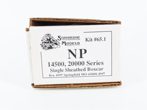 HO Scale Sunshine Models Kit 65.1 NP Northern Pacific Single Sheathed Box Car