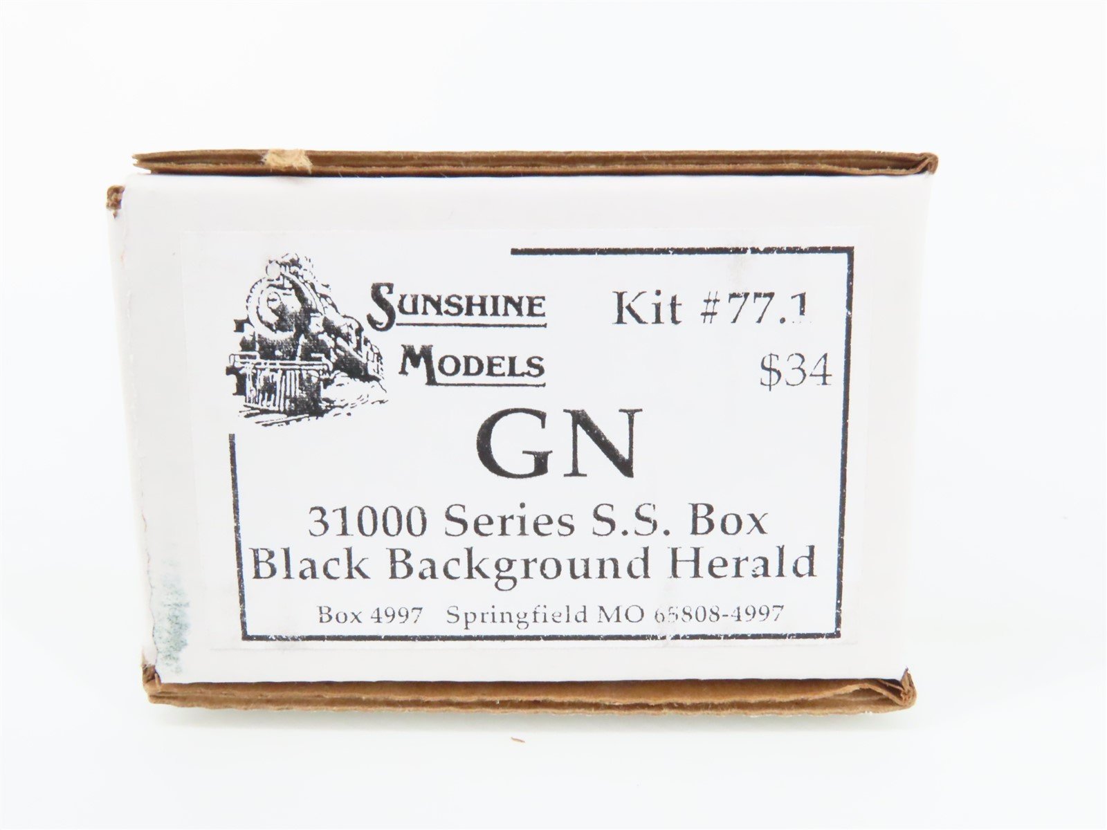 HO Scale Sunshine Models Kit 77.1 GN Great Northern Single Sheathed Box Car