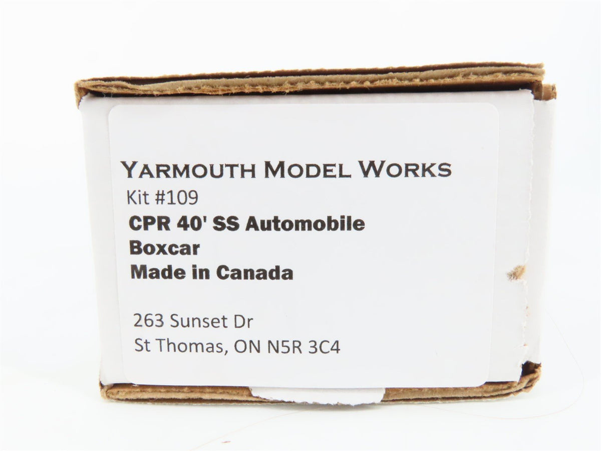 HO Scale Yarmouth Model Works Kit 109 CP Canadian Pacific 40&#39; Auto Box Car