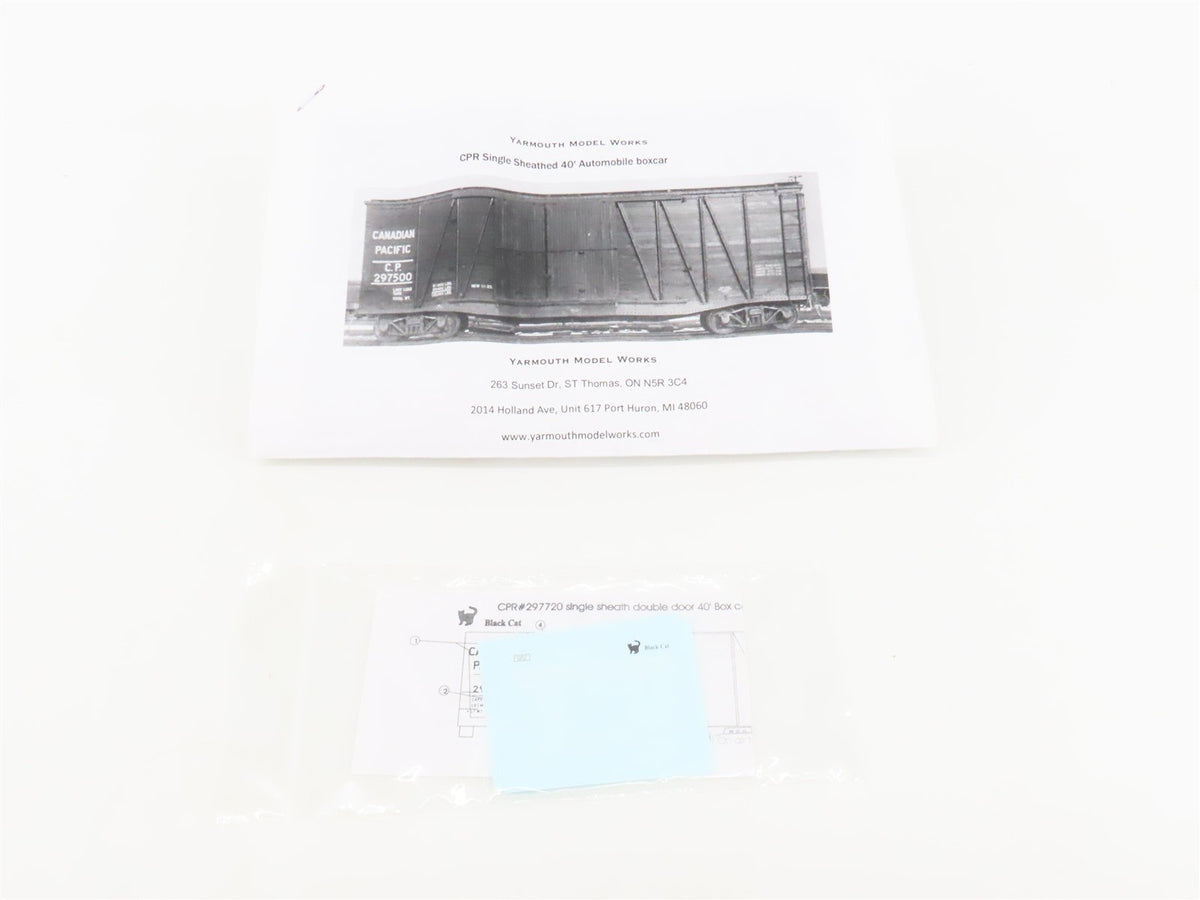 HO Scale Yarmouth Model Works Kit 109 CP Canadian Pacific 40&#39; Auto Box Car