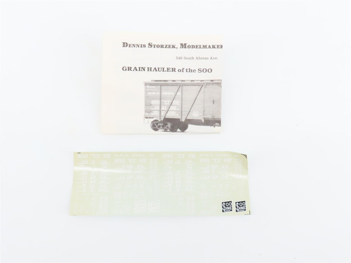 HO Scale Dennis Storzek Modelmaker Kit 1920 SOO Line Single Sheathed Box Car
