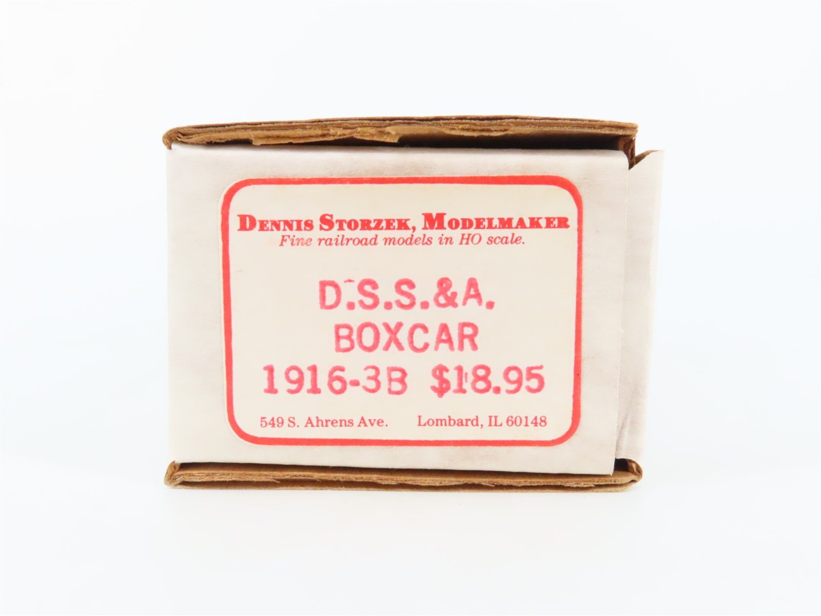 HO Scale Dennis Storzek Modelmaker Kit 1916-3B DSS&A South Shore Box Car
