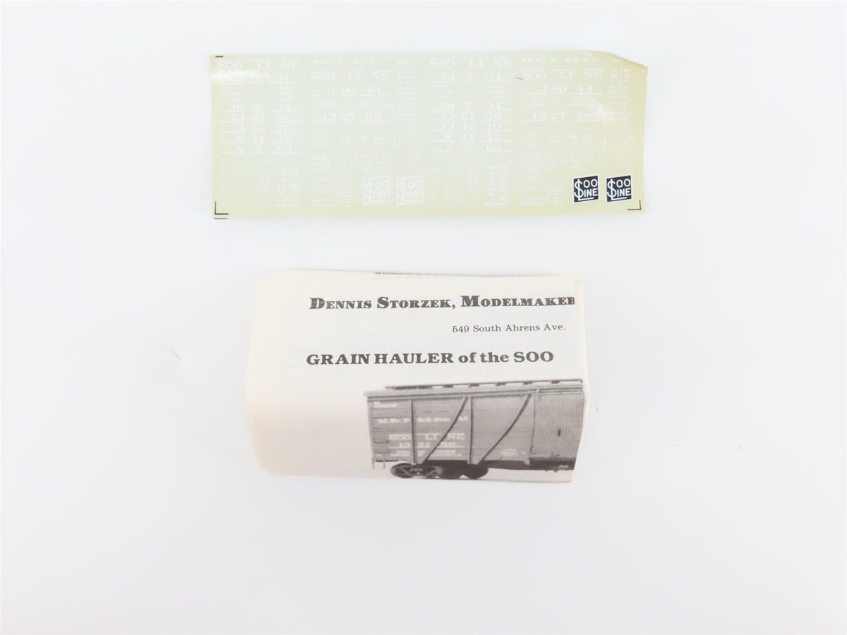 HO Scale Dennis Storzek Modelmaker Kit 1920 SOO Line Box Car