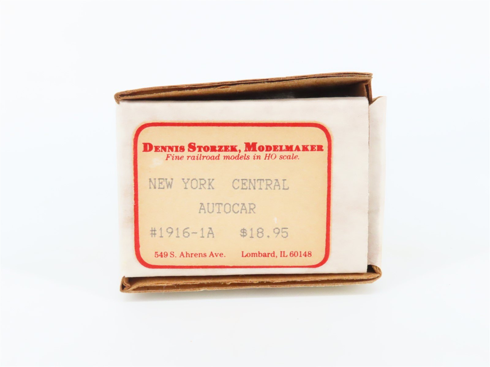 HO Scale Dennis Storzek Modelmaker Kit 1916-1A NYC Michigan Central Box Car