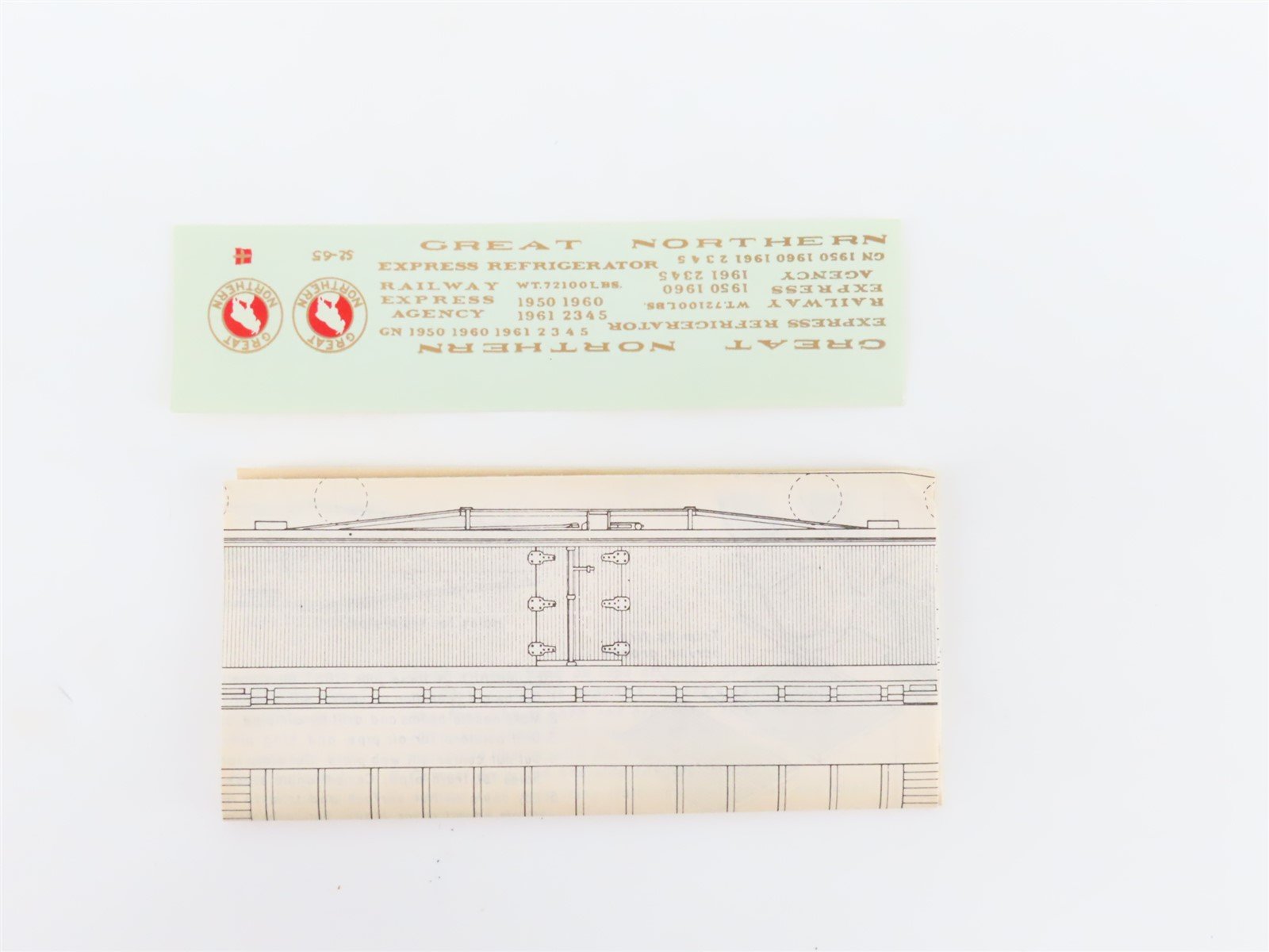 HO Scale Northeastern Scale Models Kit HR-1 GN Great Northern Express Reefer