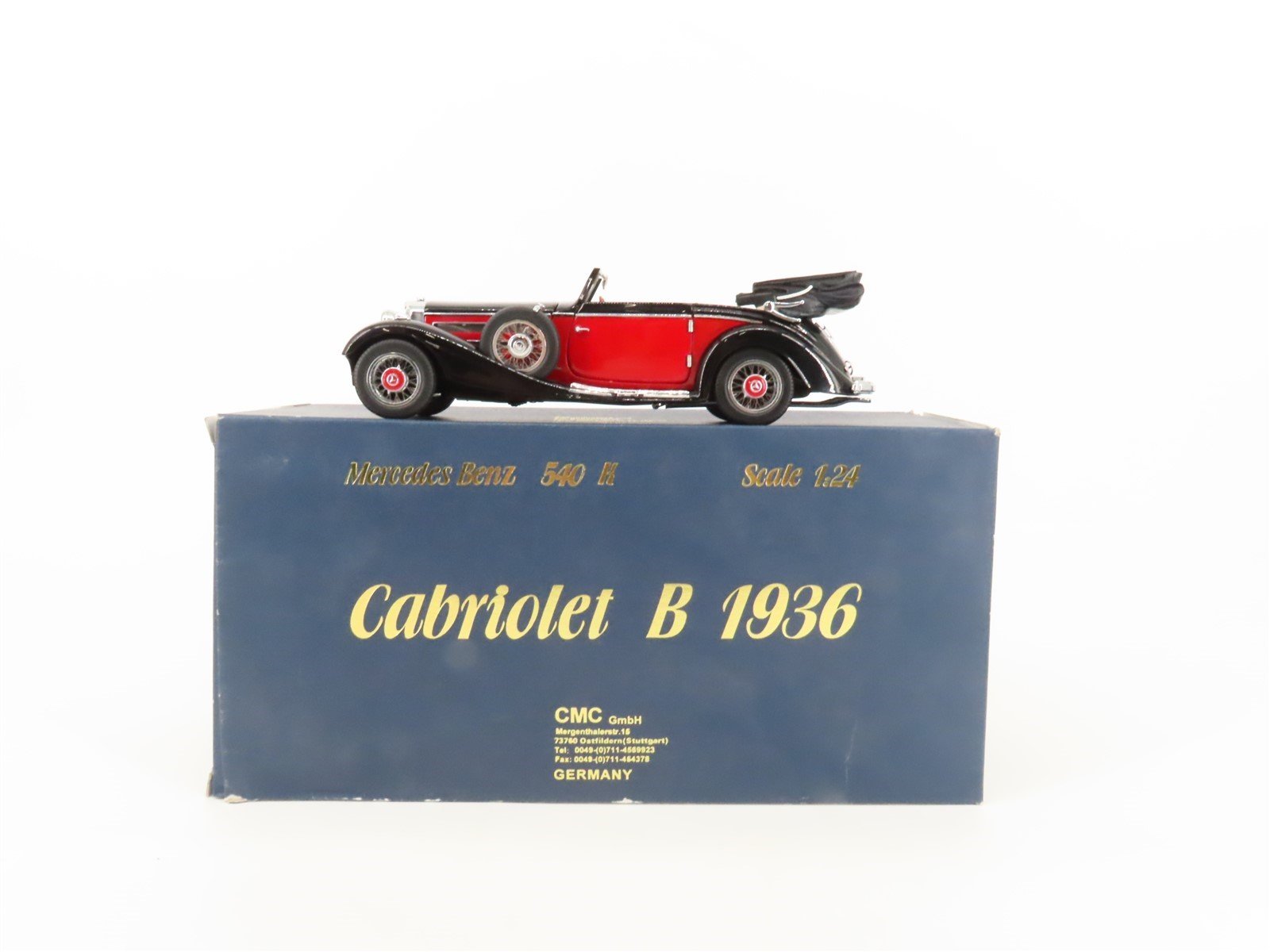 1:24 Scale CMC Die-Cast 1936 Mercedes Benz 540 K Cabriolet B