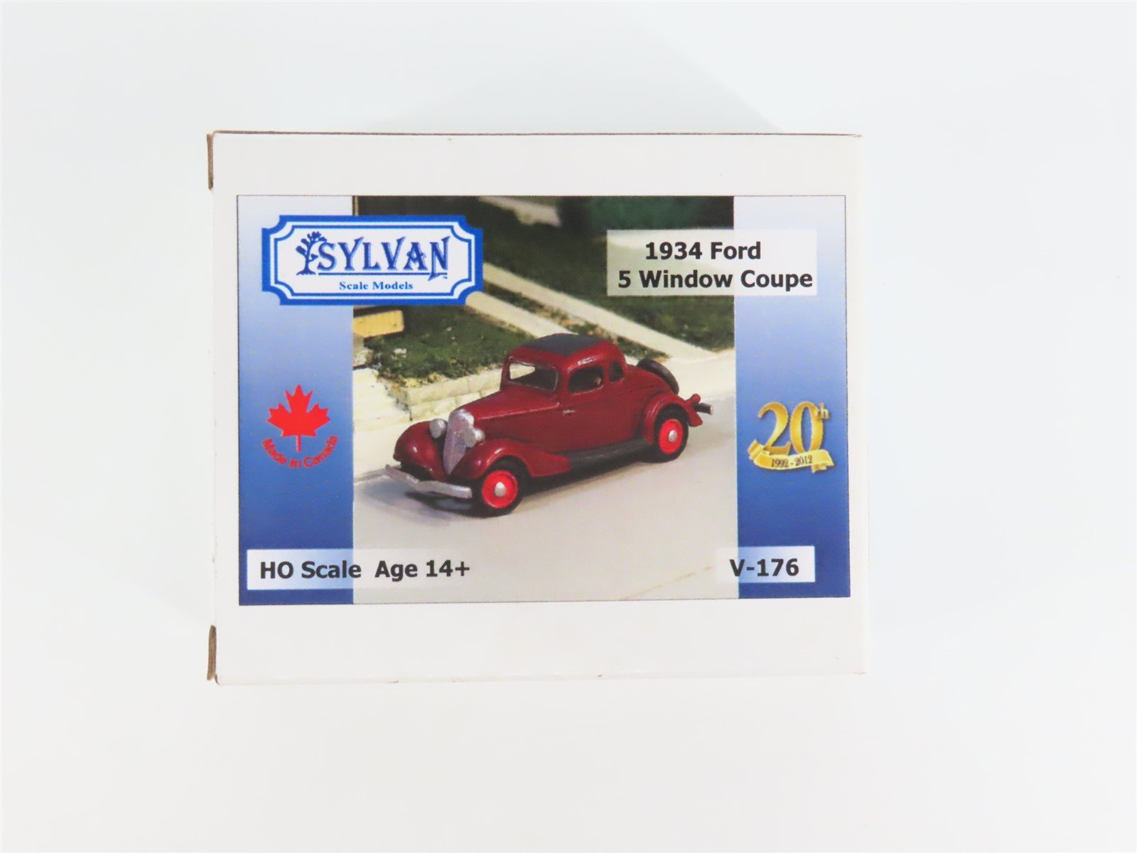 HO 1/87 Scale Sylvan Scale Models Kit V-176 Auto 1934 Ford Five Window Coupe